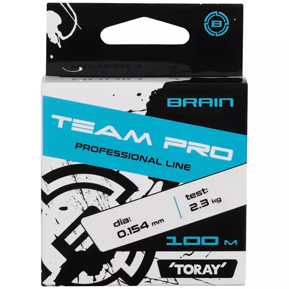 Жилка Brain Team Pro (Toray Japan) 100m 0.154mm 2.3kg (прозора), Діаметр: 0.154mm, Розмотування: 100m, фото , изображение 2